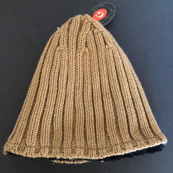 MENS WINTER PLAIN KNIT BEANIE HAT - Picture 4 of 4